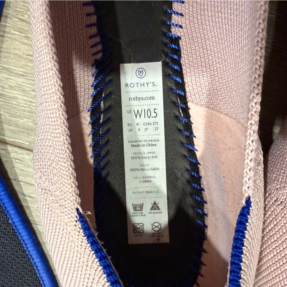 Rothy's The Point shoe in light pink - Picture 4 of 11